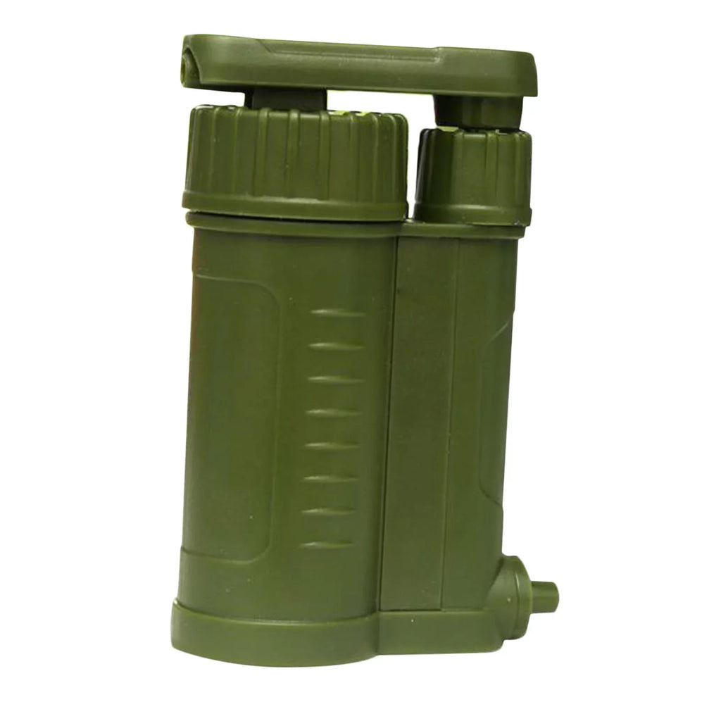 Portable Fluid Filter, Personal Camping Fluid with Internal Carbon and Filter Assembly, Fiber Membrane