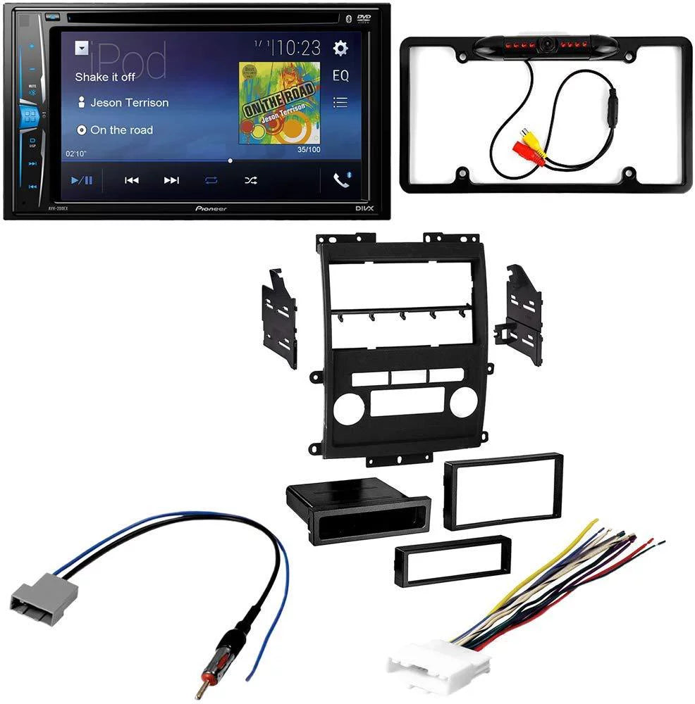 KIT2622 Bundle with Pioneer Multimedia DVD Car Stereo and Installation Kit - for 2009-2012 Nissan Frontier / Bluetooth Monitor Backup Camera, Double Din Mounting Dash Kit